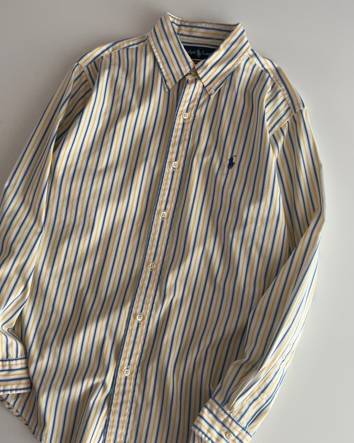 폴로 랄프로렌 옐로우 스트라이프 셔츠 95정도  상품이미지2