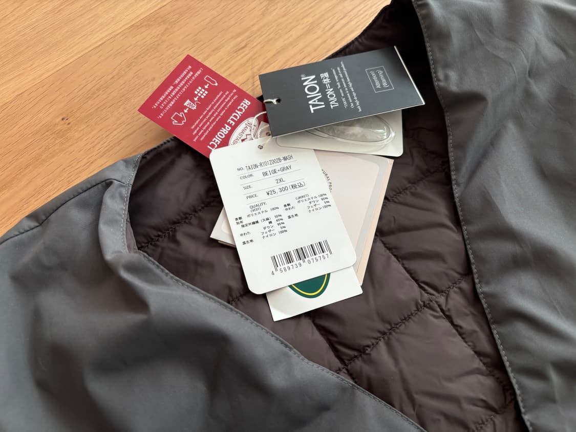 마나스타쉬 x 타이온 12WAY 다운 리버시블 재킷 2XL 상품이미지4