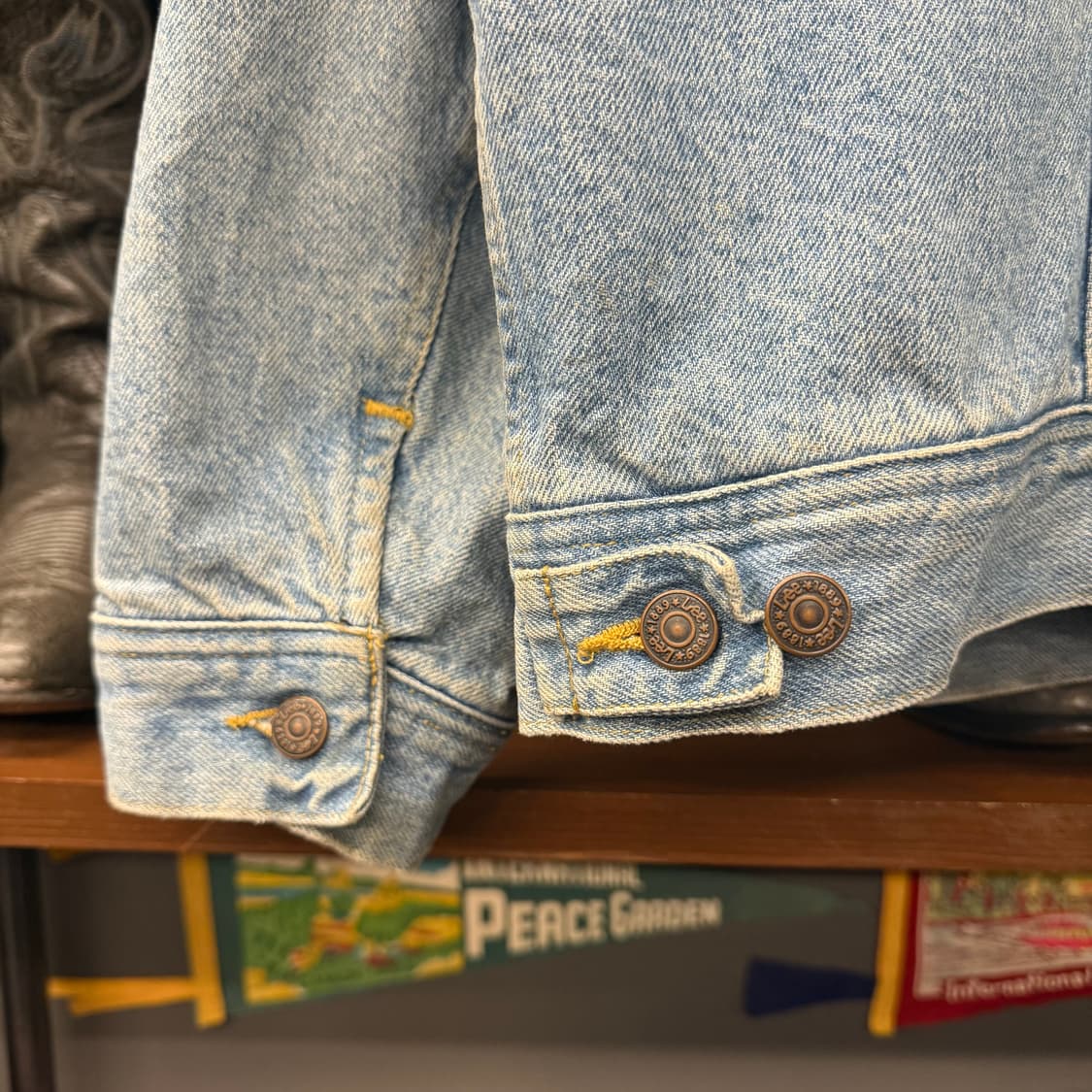 90s LEE 빈티지 리 101J 스톰 라이더 블랭킷 데님 자켓 N000 상품이미지7