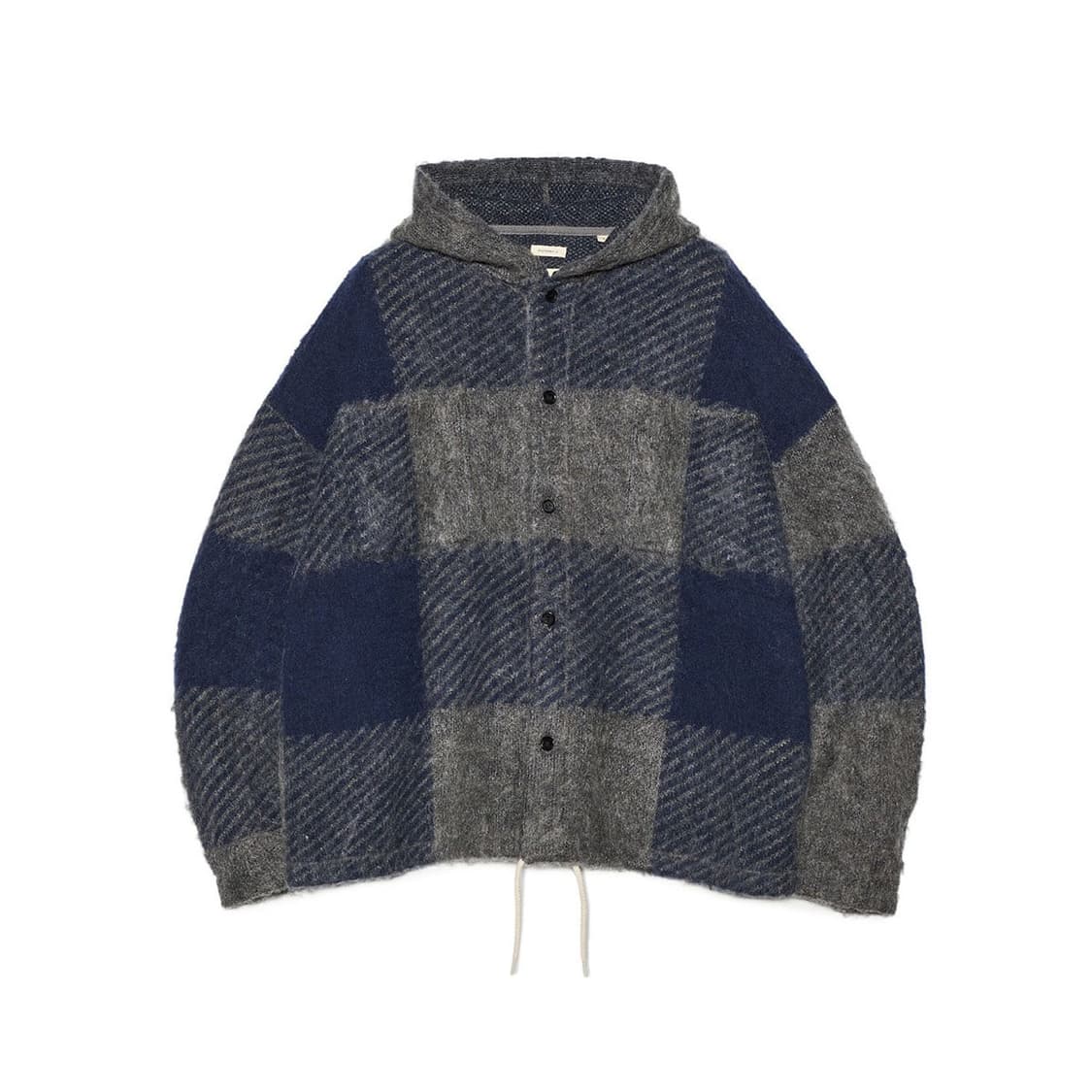 [1] 나나미카 25FW 모헤어 체크후드 셔츠 상품이미지3