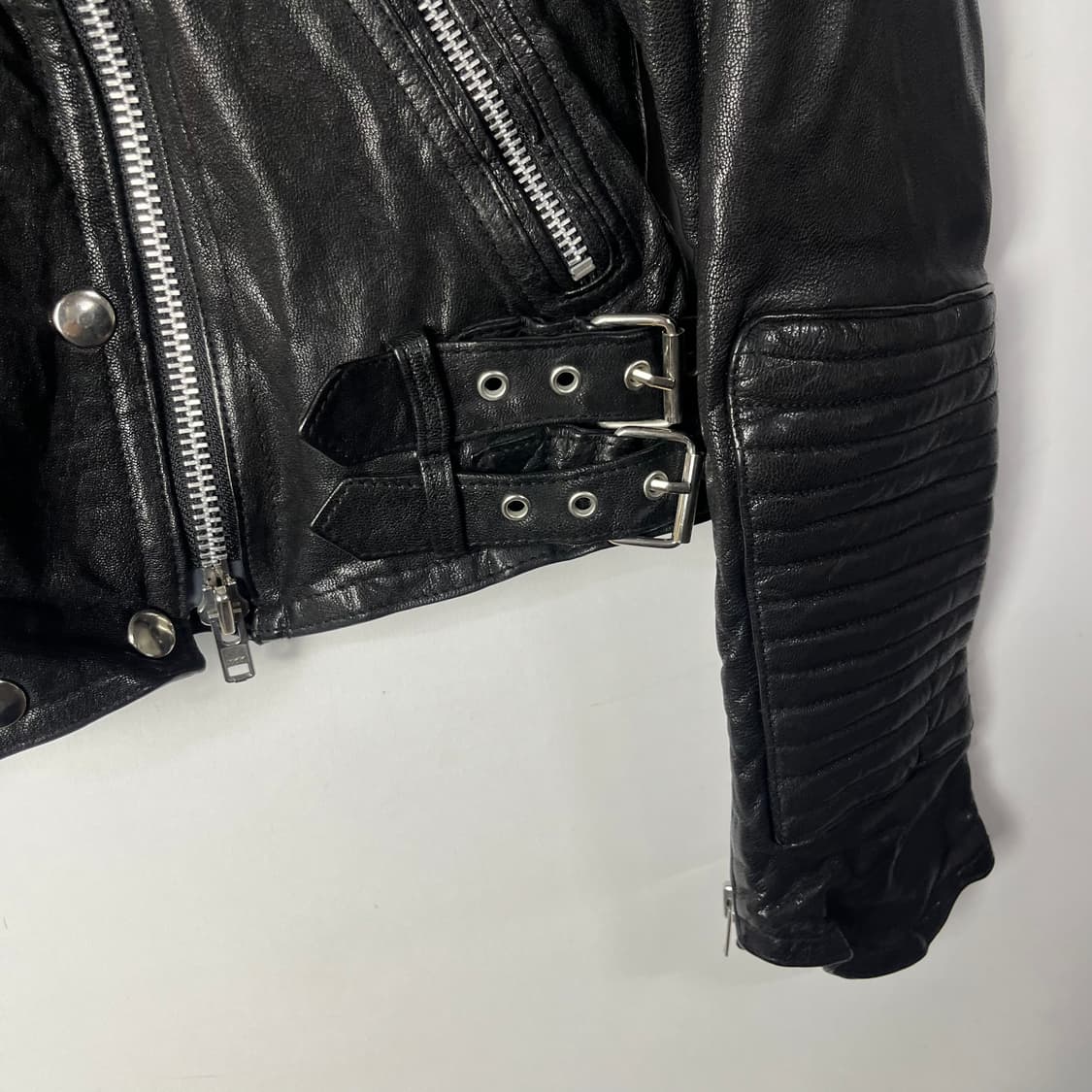 [VTG] 빈티지 바이커디테일 램스킨 라이더자켓 상품이미지4