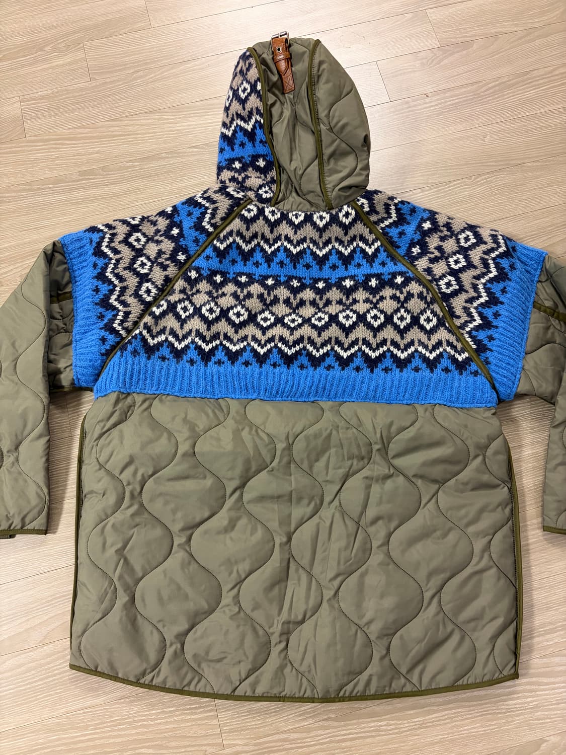 앤더슨벨 니트 패치 퀄티드 자켓 판매합니다. 상품이미지3