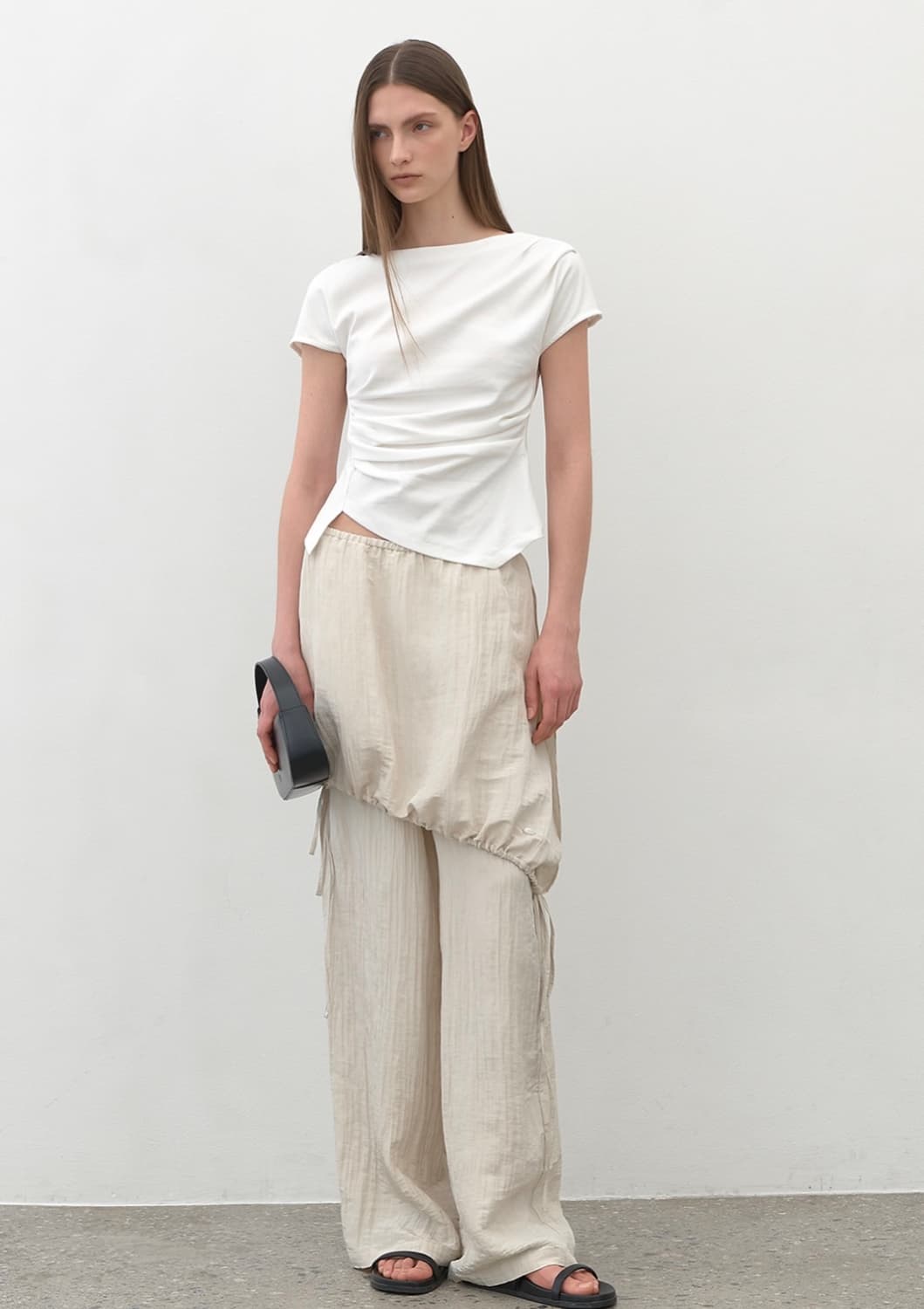 아틀리에 나인 론드 블라우스 lond waist tuck 상품이미지4
