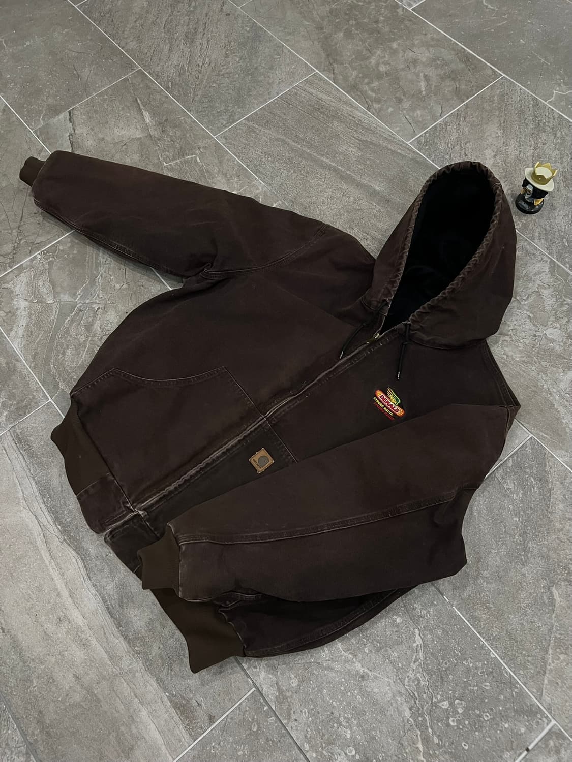 (XL) 칼하트 후드 덕 액티브 자켓 J25 DKB 다크브라운 상품이미지8