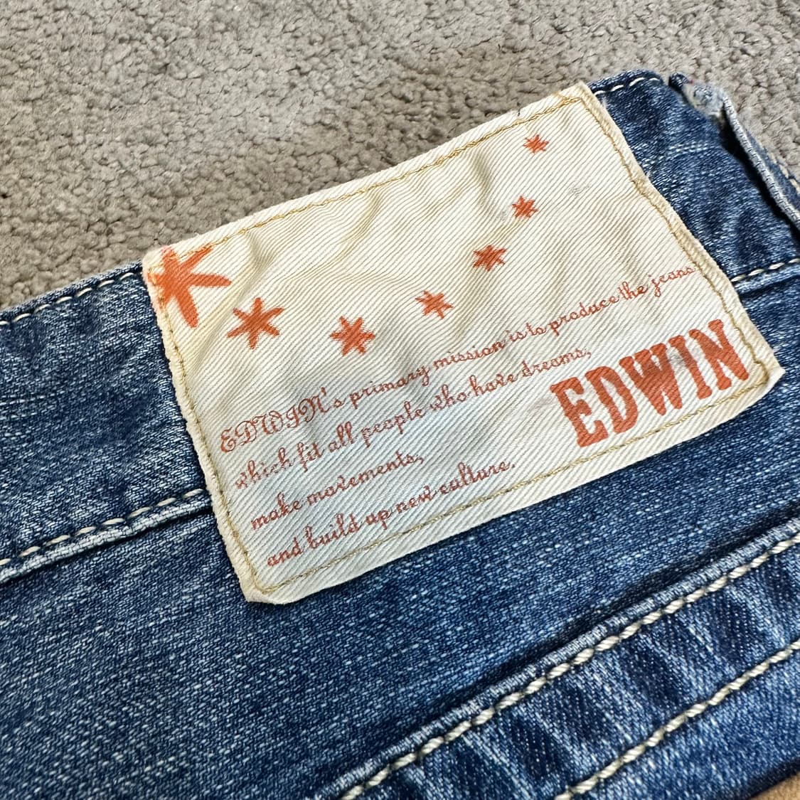 에드윈 익스클루시브 빈티지 데님 팬츠(M) 상품이미지2
