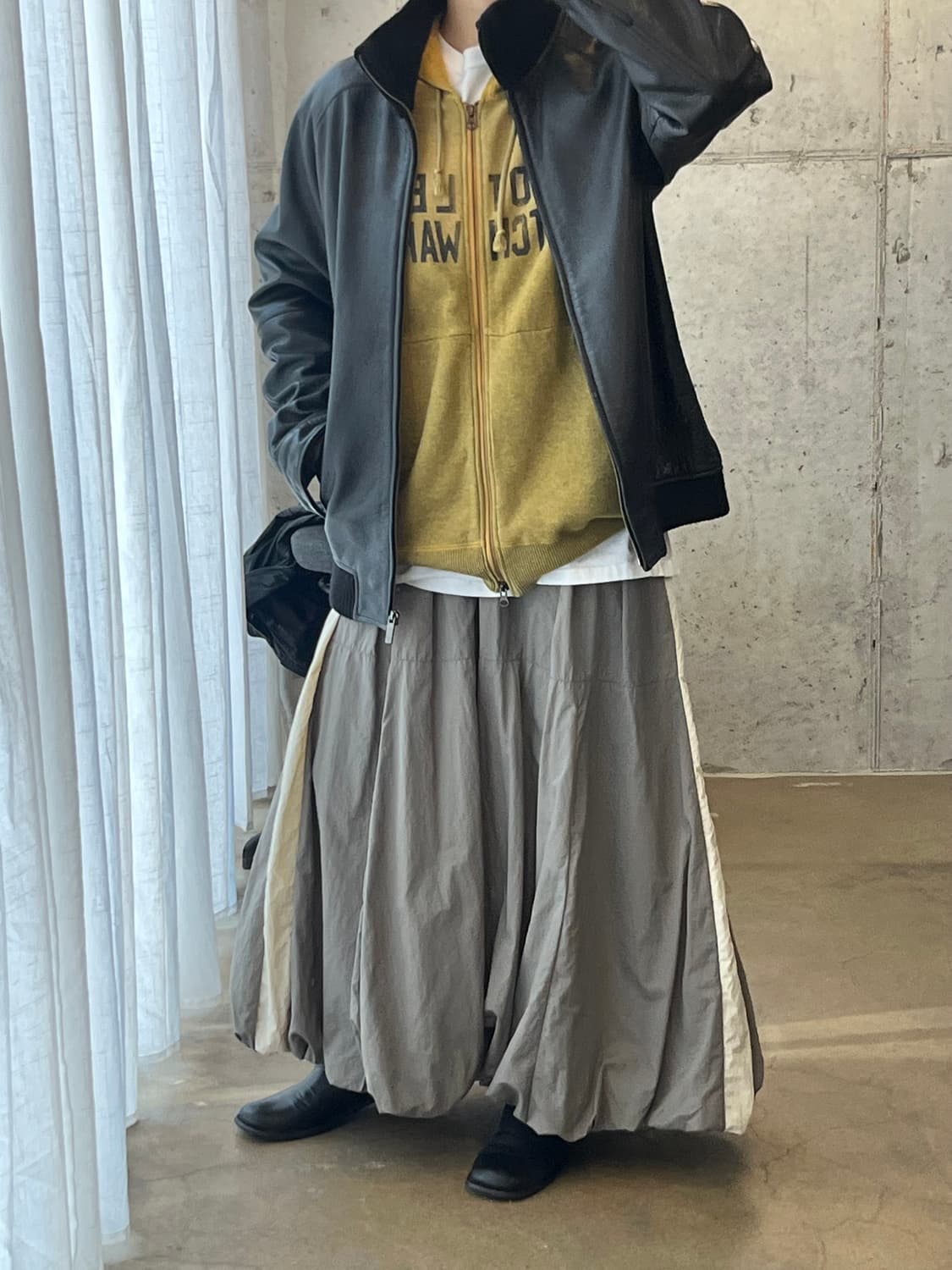 롱 벌룬 스커트 그레이 상품이미지7