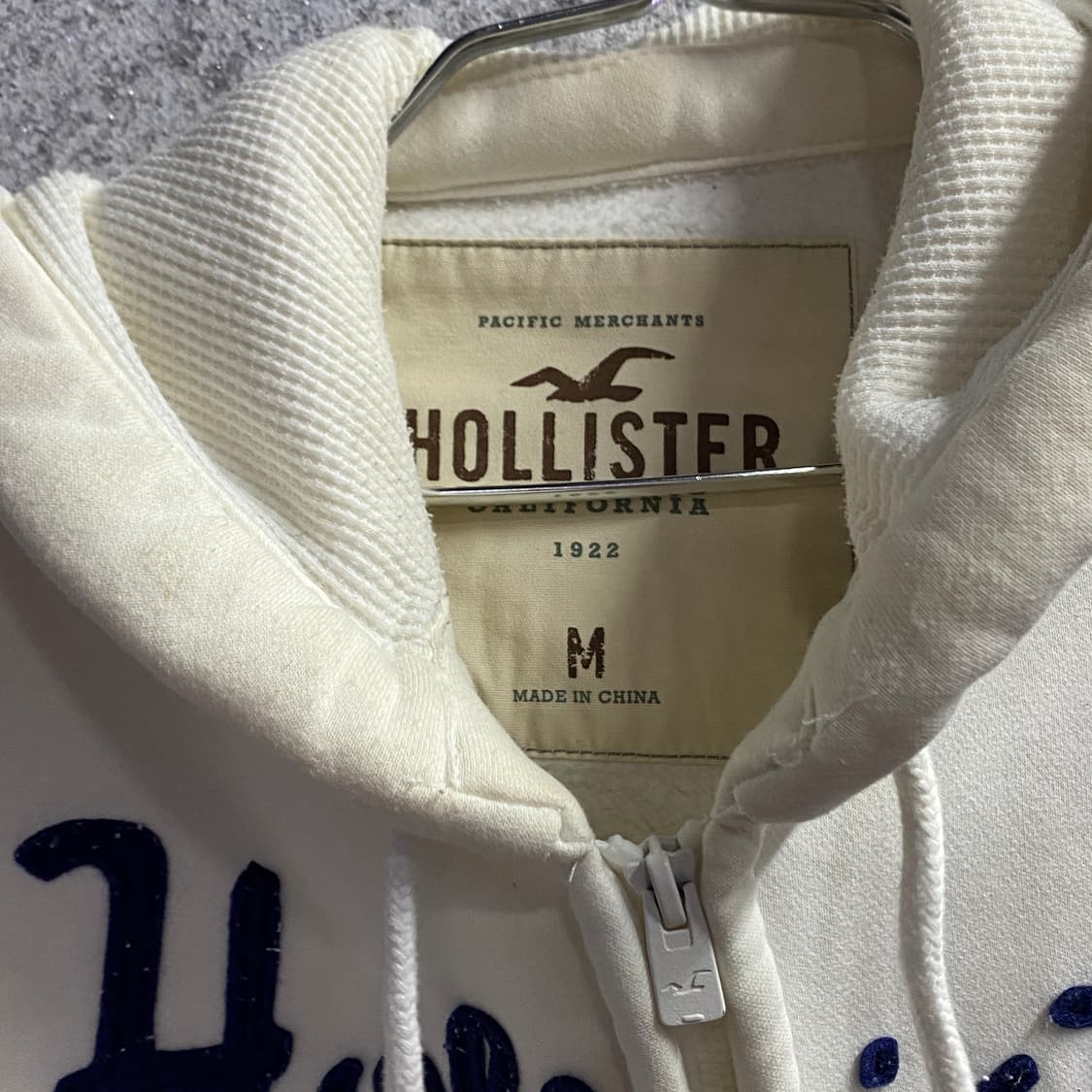 홀리스터 빅로고 웨이브 클래식 화이트 후드집업 B4491 상품이미지3