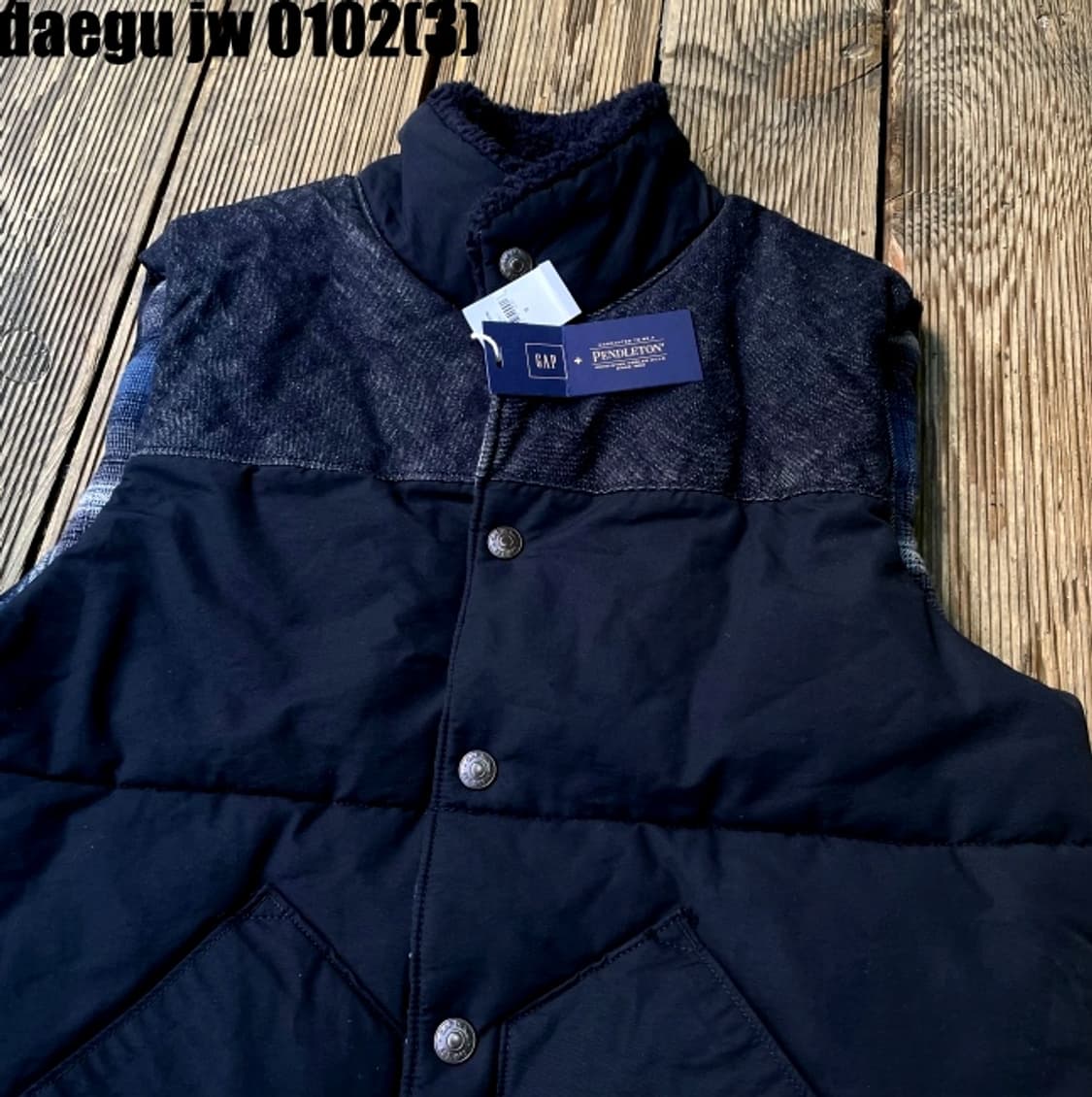 갭X팬들턴 패딩 베스트 S 상품이미지2