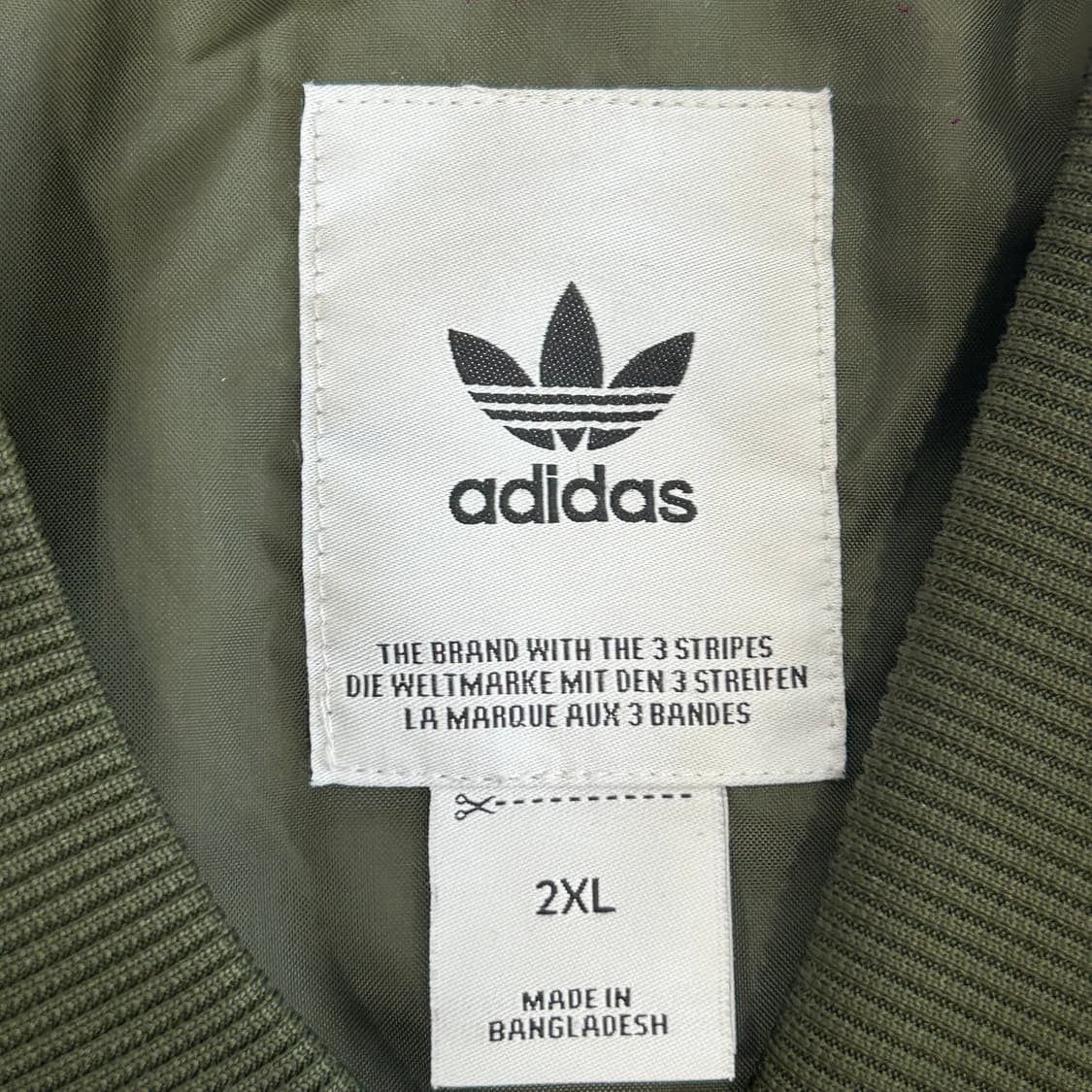 Adidas 아디다스 트랙탑 2-way 카키 누빔 자켓 상품이미지5