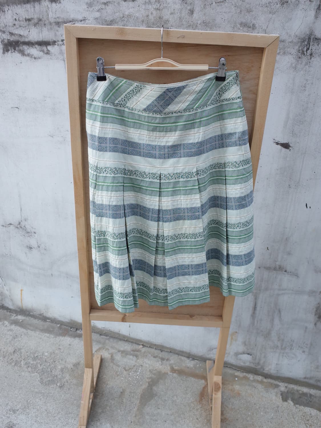 디테일 보헤미안 스트라이프 스커트 상품이미지2