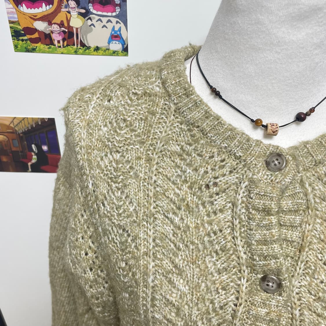모리걸 녹차 가디건 #연카키 #연두 상품이미지5