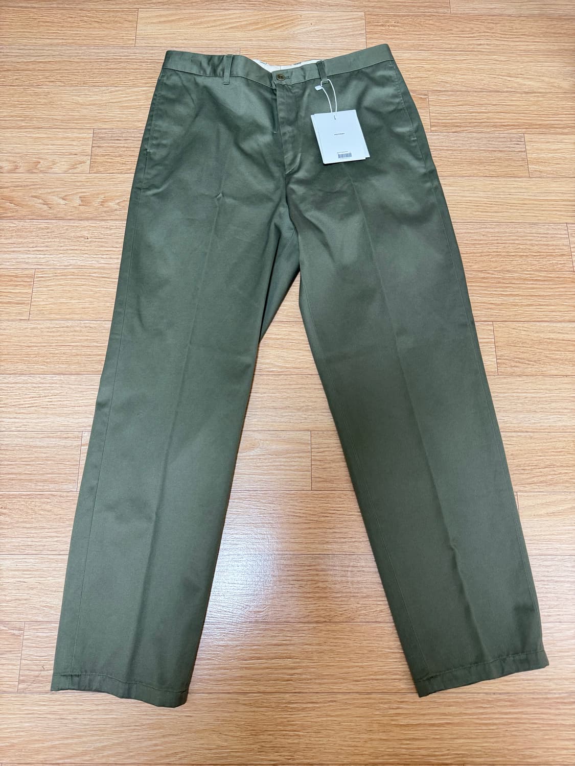 포터리 테이퍼드핏 올리브 치노팬츠 4사이즈 상품이미지2
