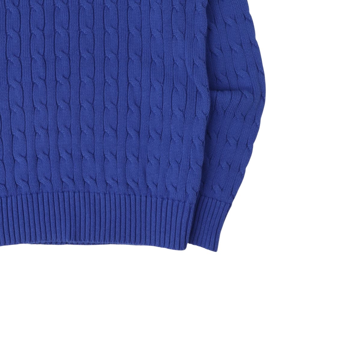 폴로 랄프로렌 블루 코튼 케이블 니트 상품이미지4