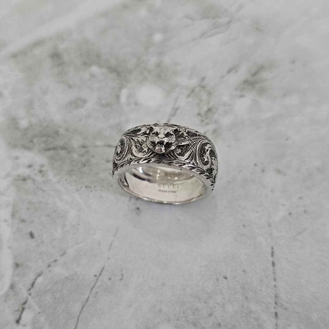 구찌 펠린 헤드 링 반지 18호 판매 상품이미지2