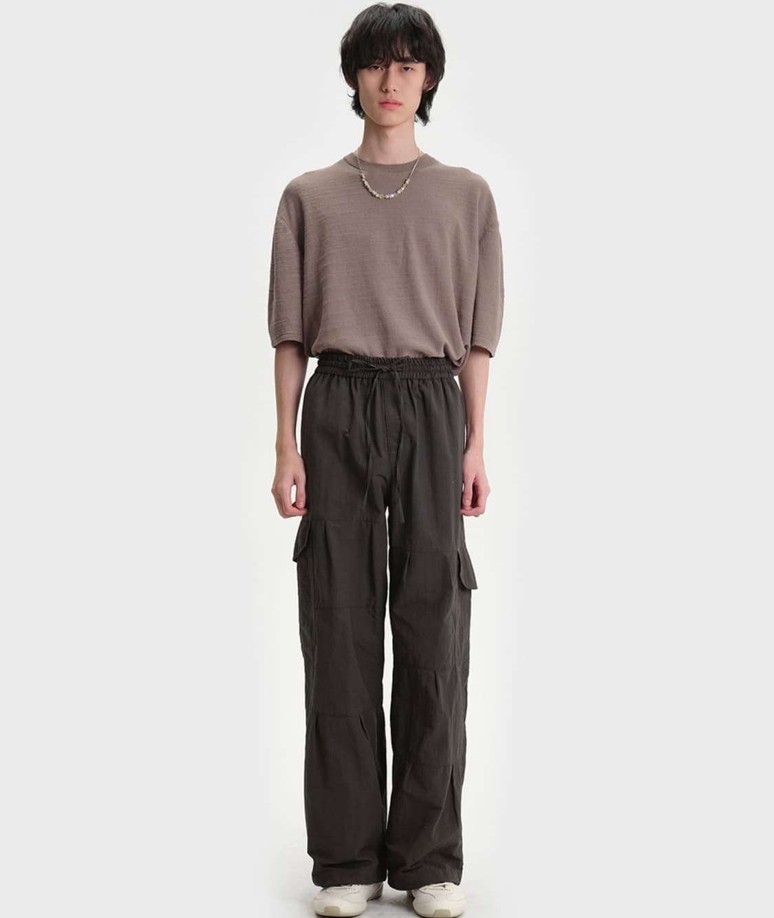 벨리에 Drizzle Cargo Pants - Khaki Gray 상품이미지4