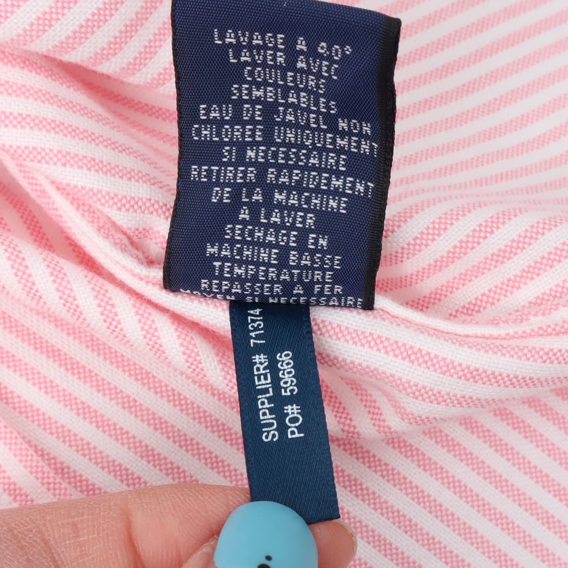 폴로 랄프로렌 우먼스 옥스포드 라이트 핑크 스트라이프 셔츠  상품이미지9