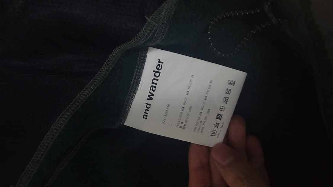 Andwander Re wool JQ stand zip 팝니다 상품이미지4