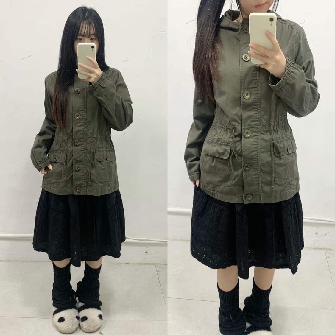 [PBI] y2k 야상 후드 자켓 상품이미지1