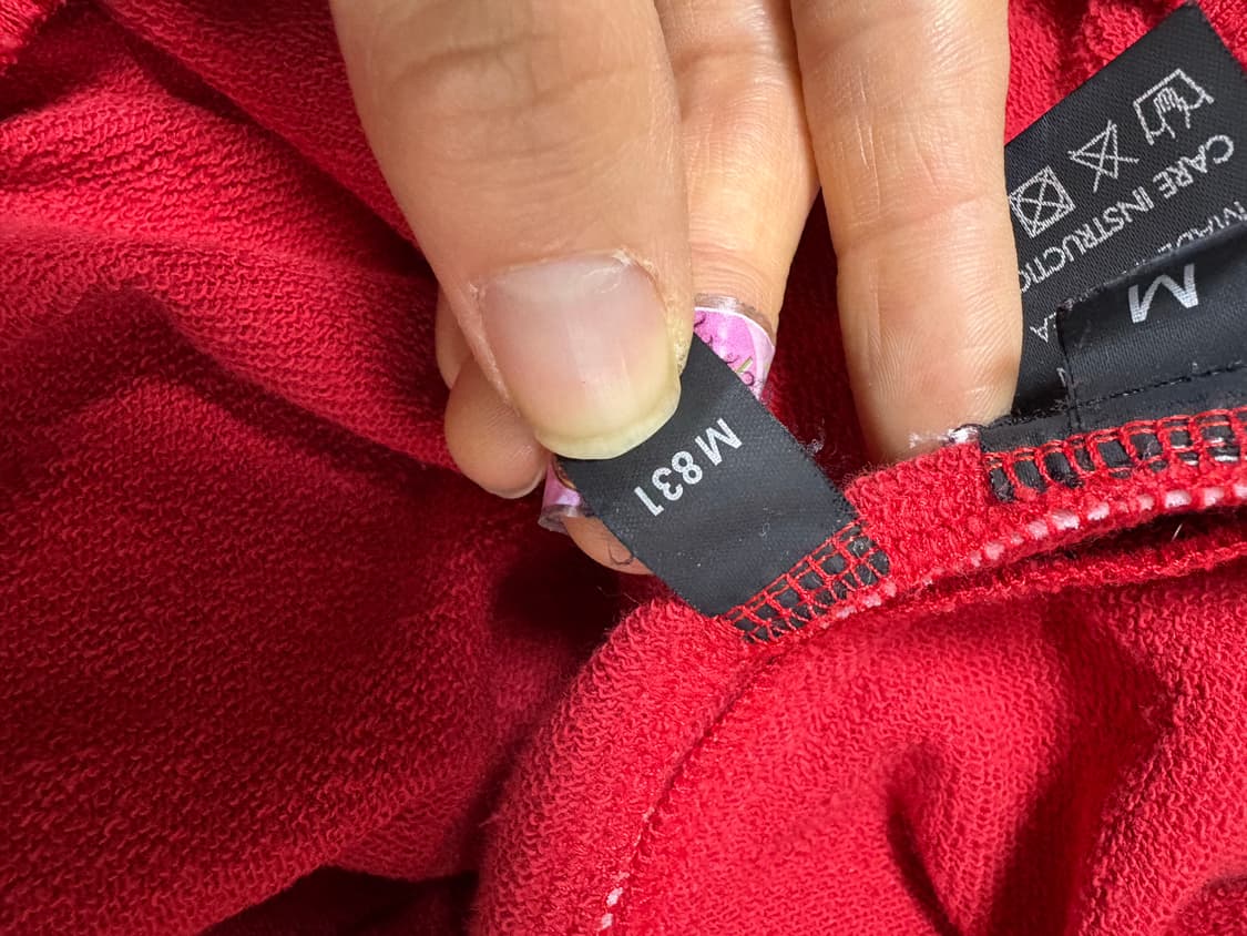 [지드래곤님 착용] 피스마이너스원 조거팬츠 레드 상품이미지4