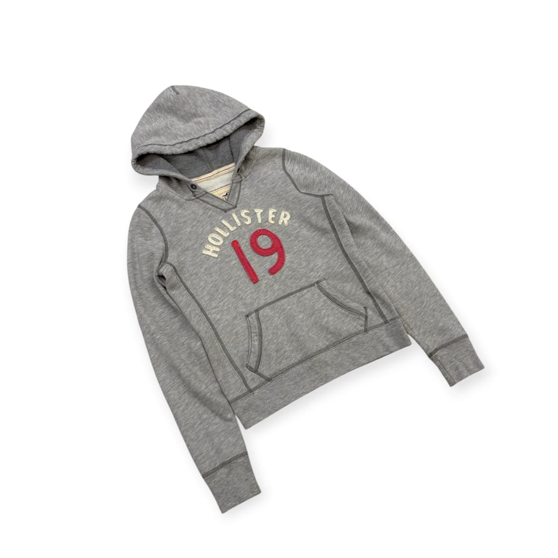 홀리스터 브이넥 그레이 후드티 상품이미지1