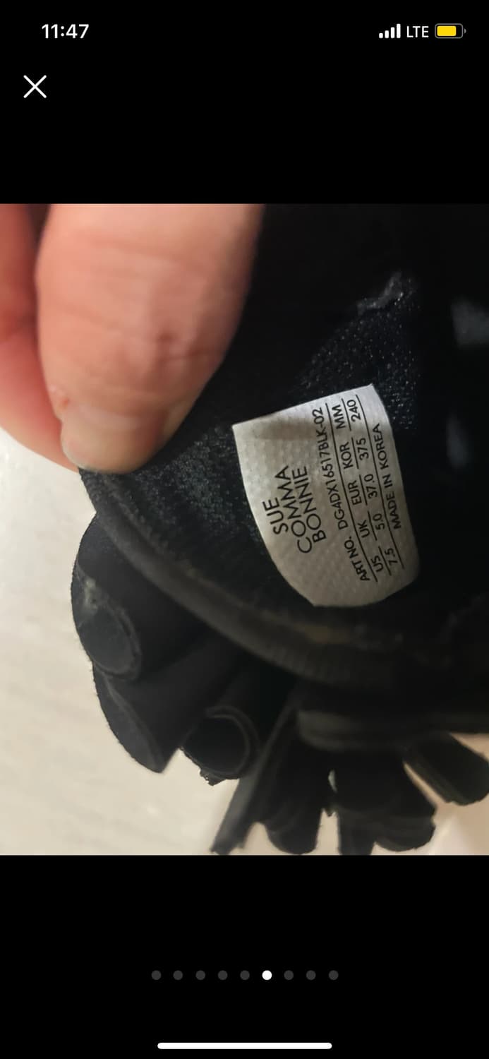 슈콤마보니 전지현 스니커즈 블랙 240 - 플라워밤 스니커즈 슬립온 상품이미지7