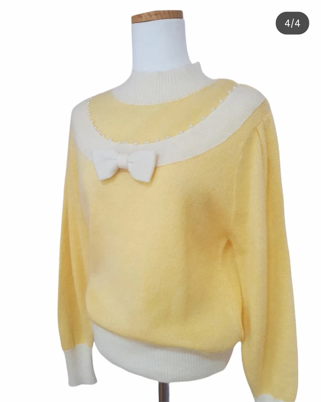 빈티지 무드 앤 리본 니트 상품이미지4