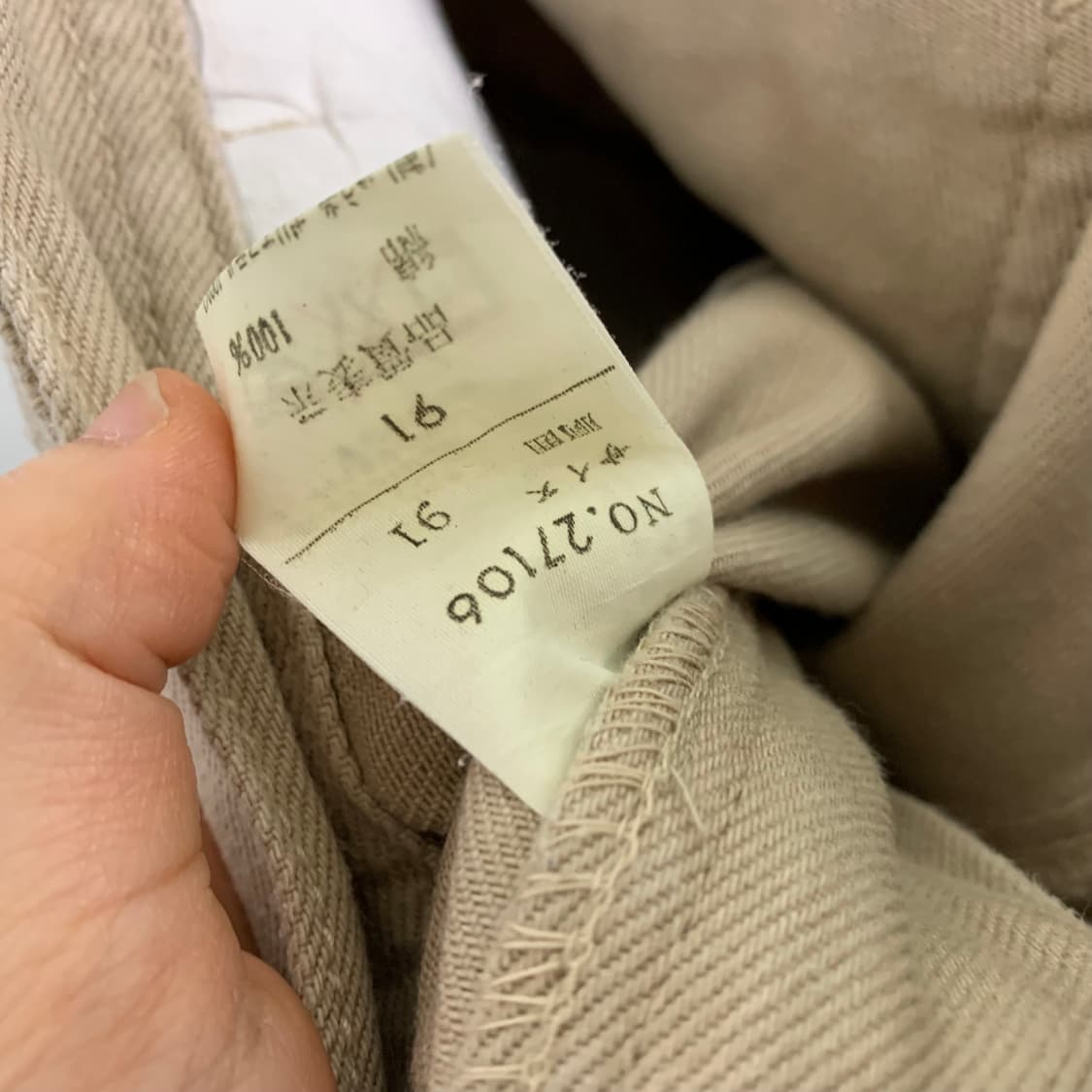 할리데이비슨 포켓 자수 빈티지 버뮤다 팬츠 카고바지 베이지 33인치 상품이미지7