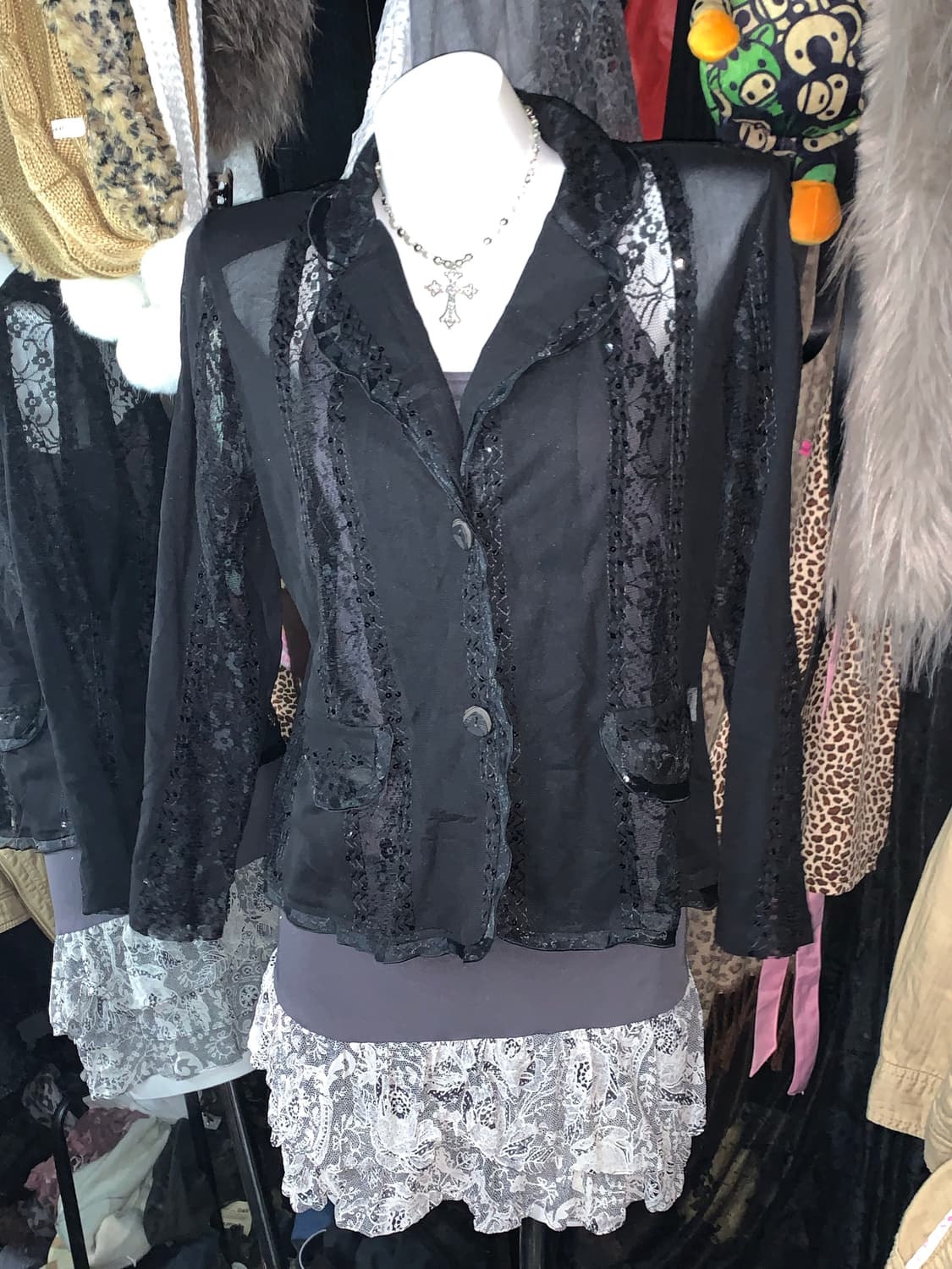 고스로리 레이스 블레이저자켓 상품이미지1