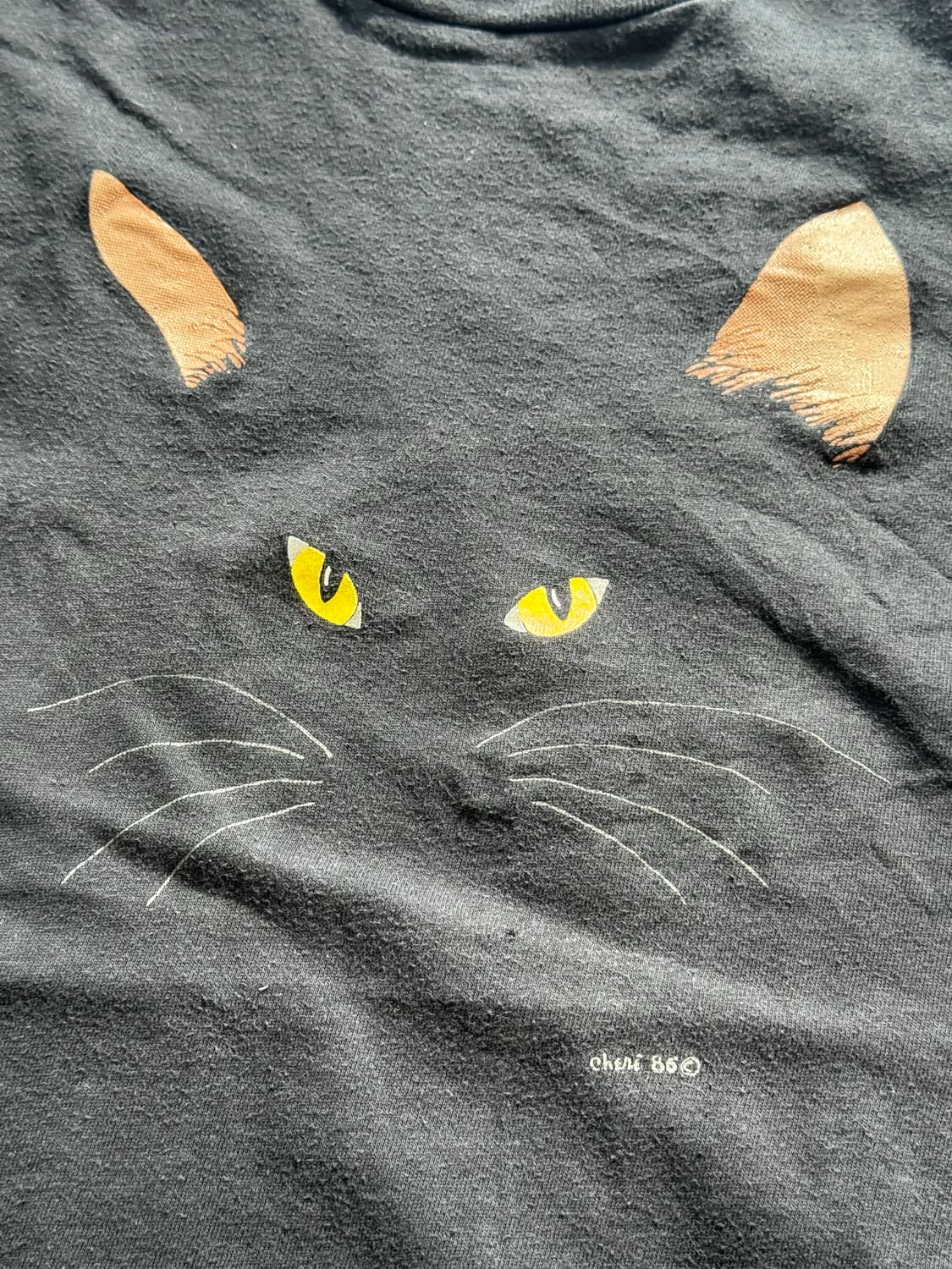 1986년 고양이 아트 티셔츠 상품이미지2