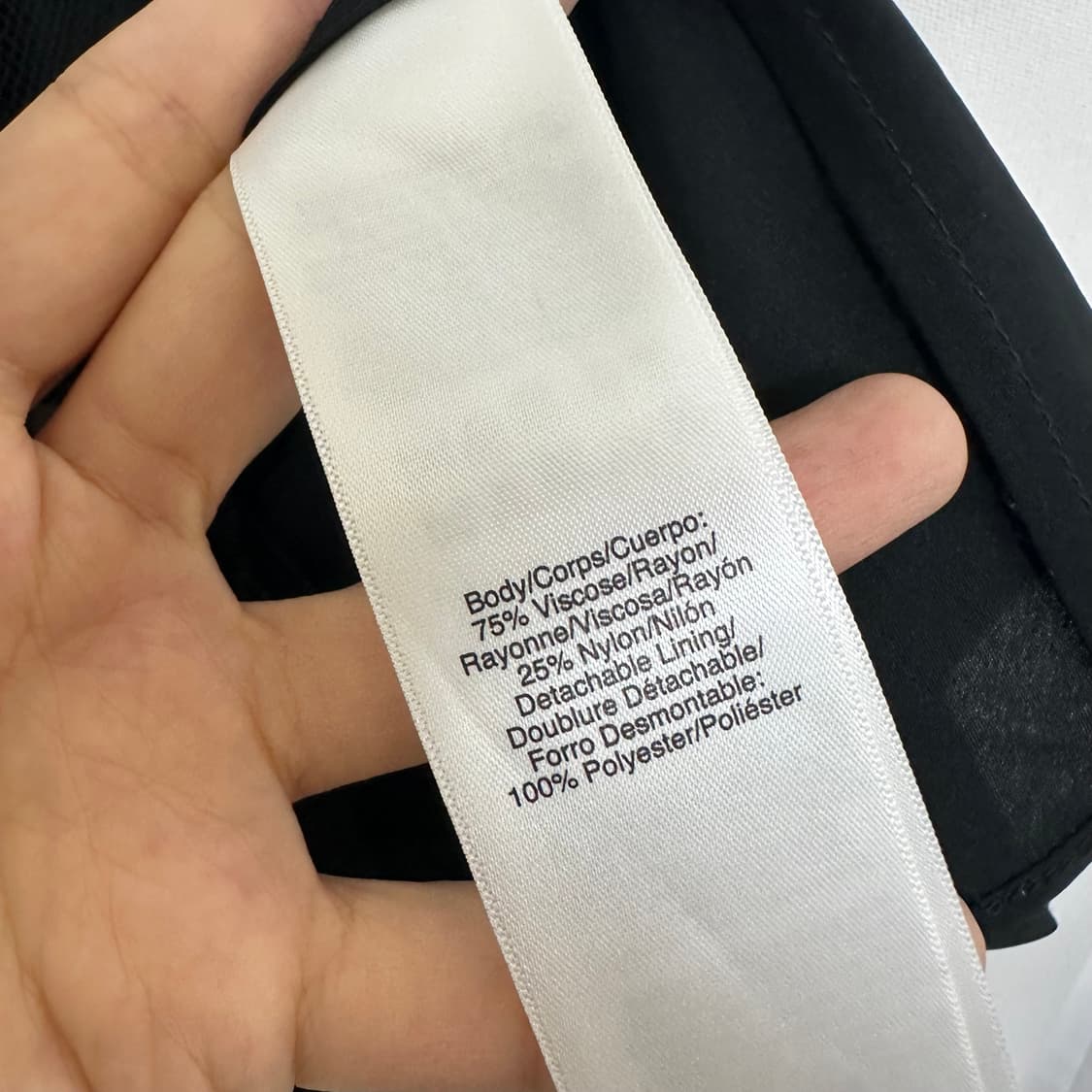   DKNY 여자 시스루 민소매 블라우스티 검정 S 상품이미지7