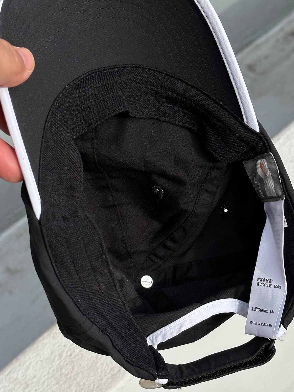 [F] 00s 나이키 로고 블랙 러닝 볼캡 모자 상품이미지5