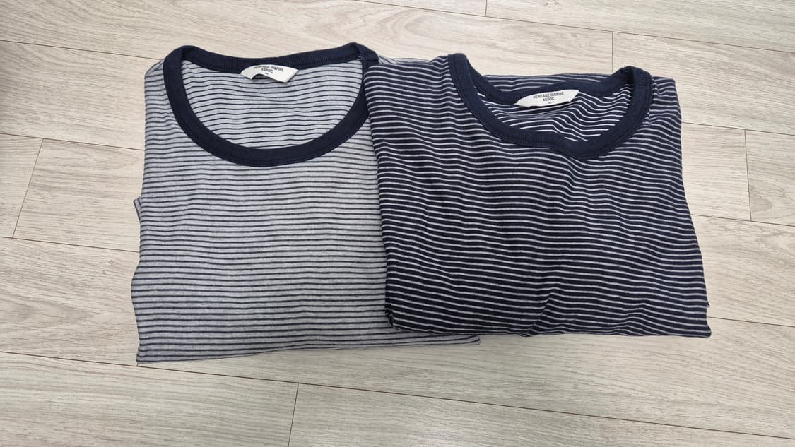 유니온블루 보더티 xl 2개 일괄 상품이미지1