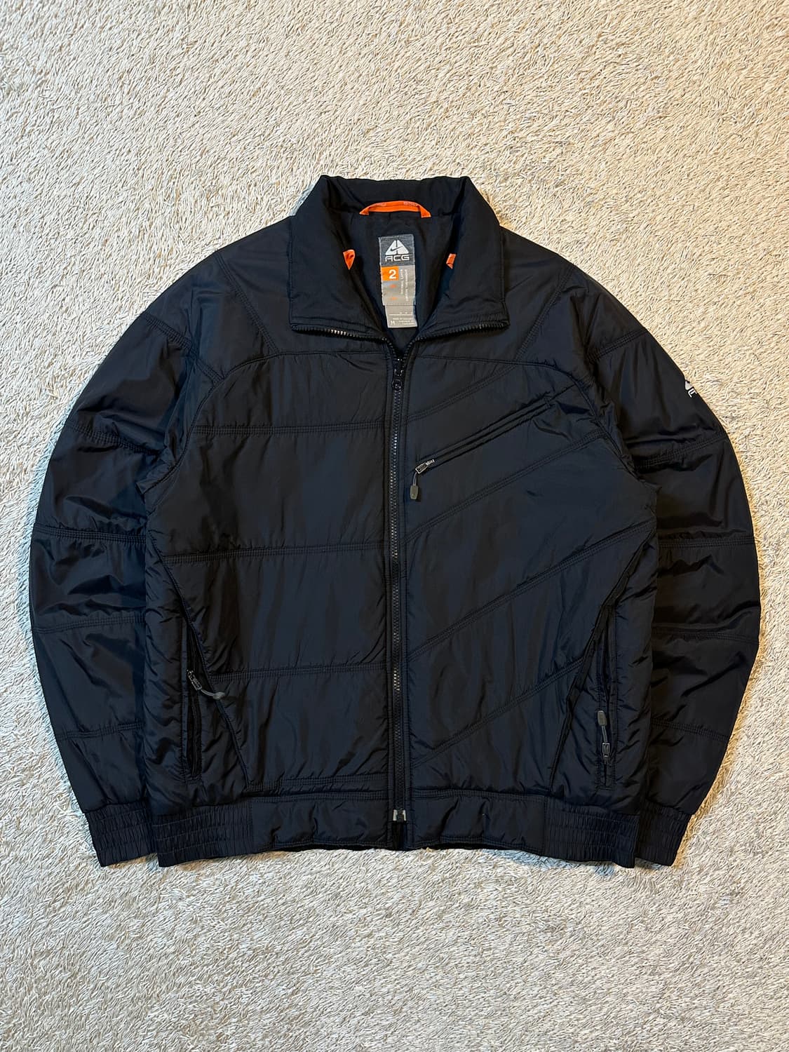 희귀) 00's 나이키 ACG 올드스쿨 경량패딩 자켓 블랙 상품이미지1
