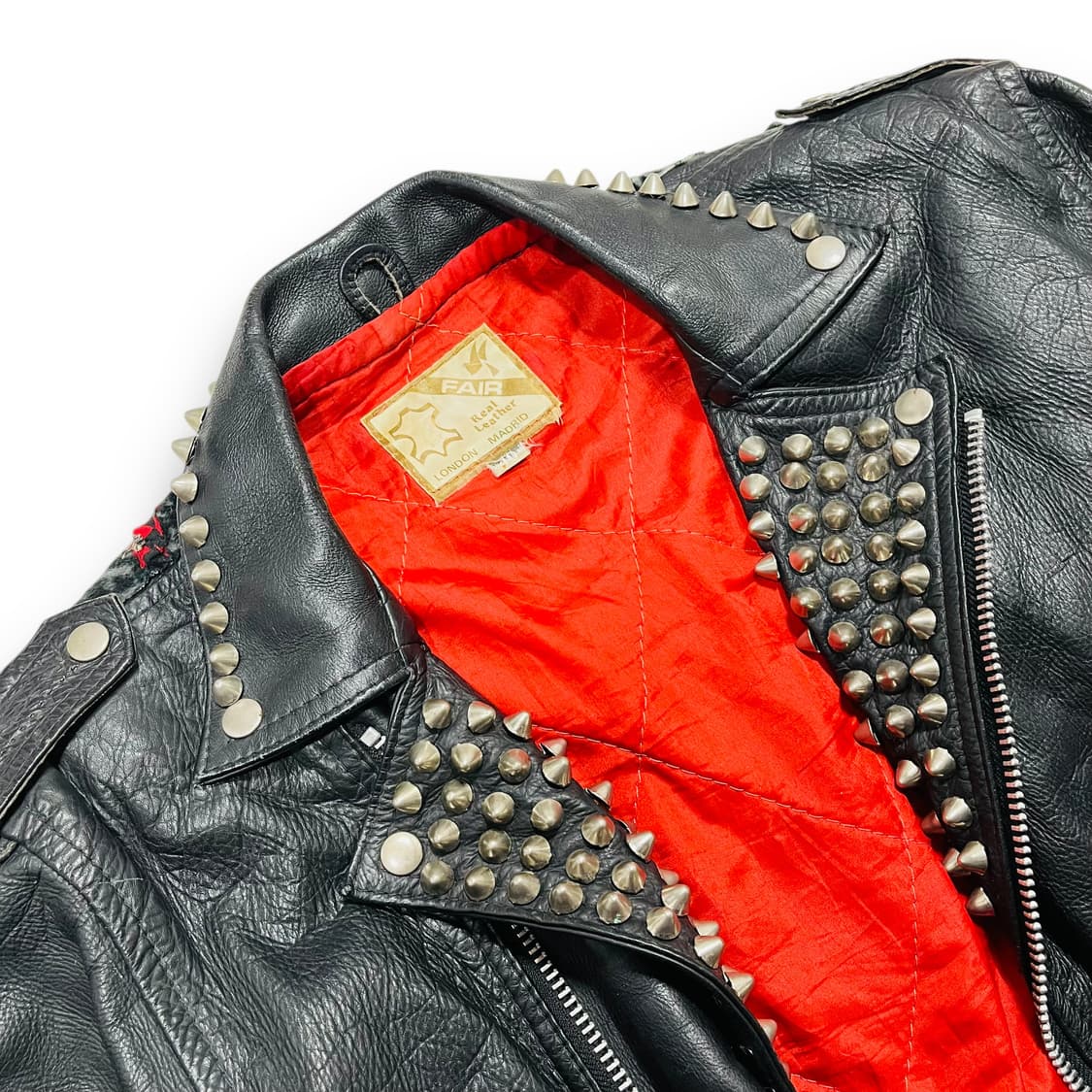 FAIR 90s American Leather Rider Jacket ! 상품이미지8