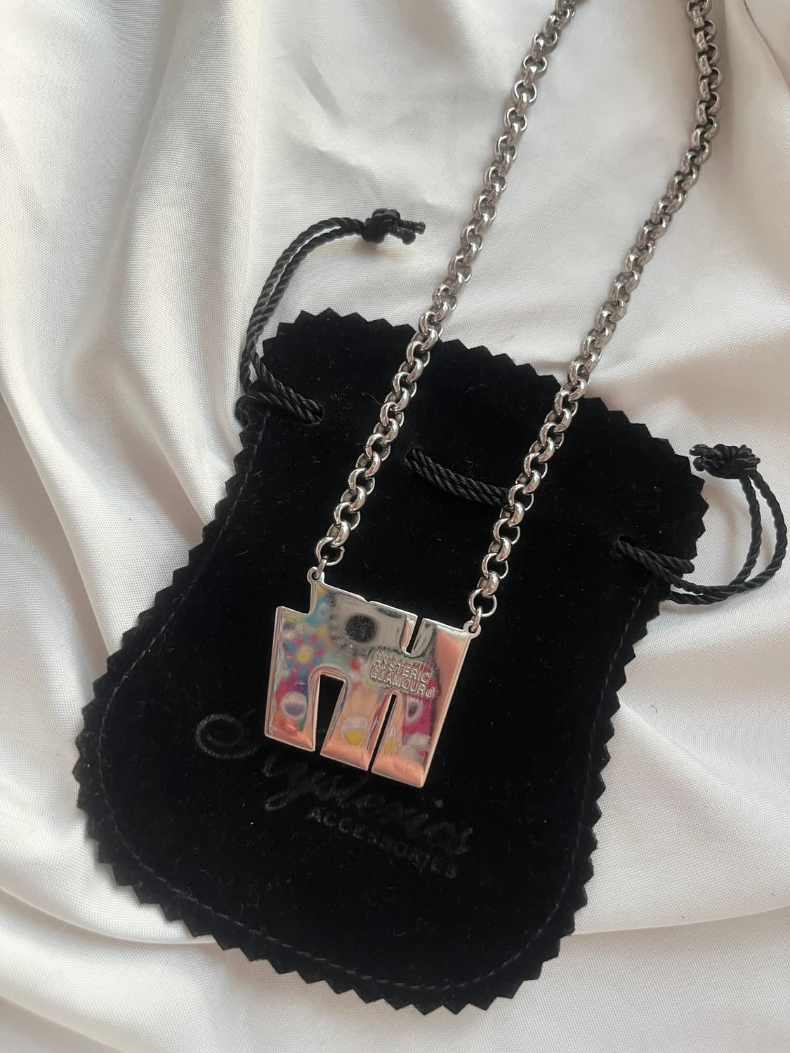 (새상품) 히스테릭 글래머 라인스톤 큐빅 초커 체인 목걸이 상품이미지4