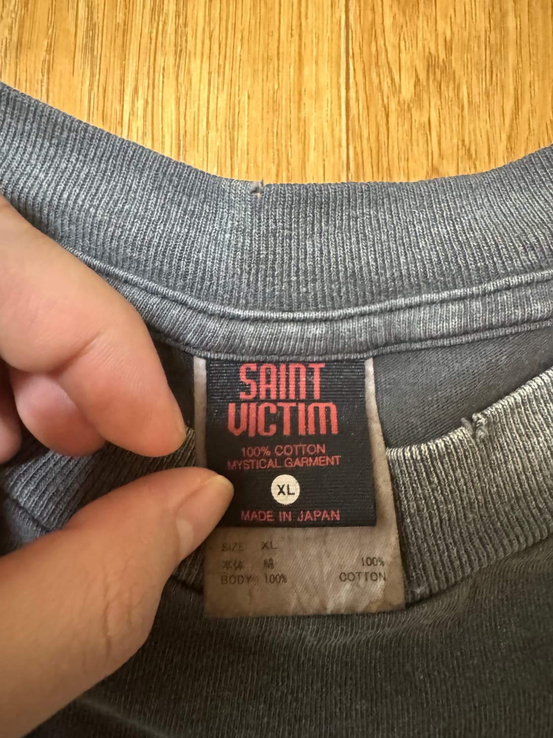 세인트 미카엘 x 고스트 인 더 쉘  티셔츠 블랙 공각기동대 상품이미지4