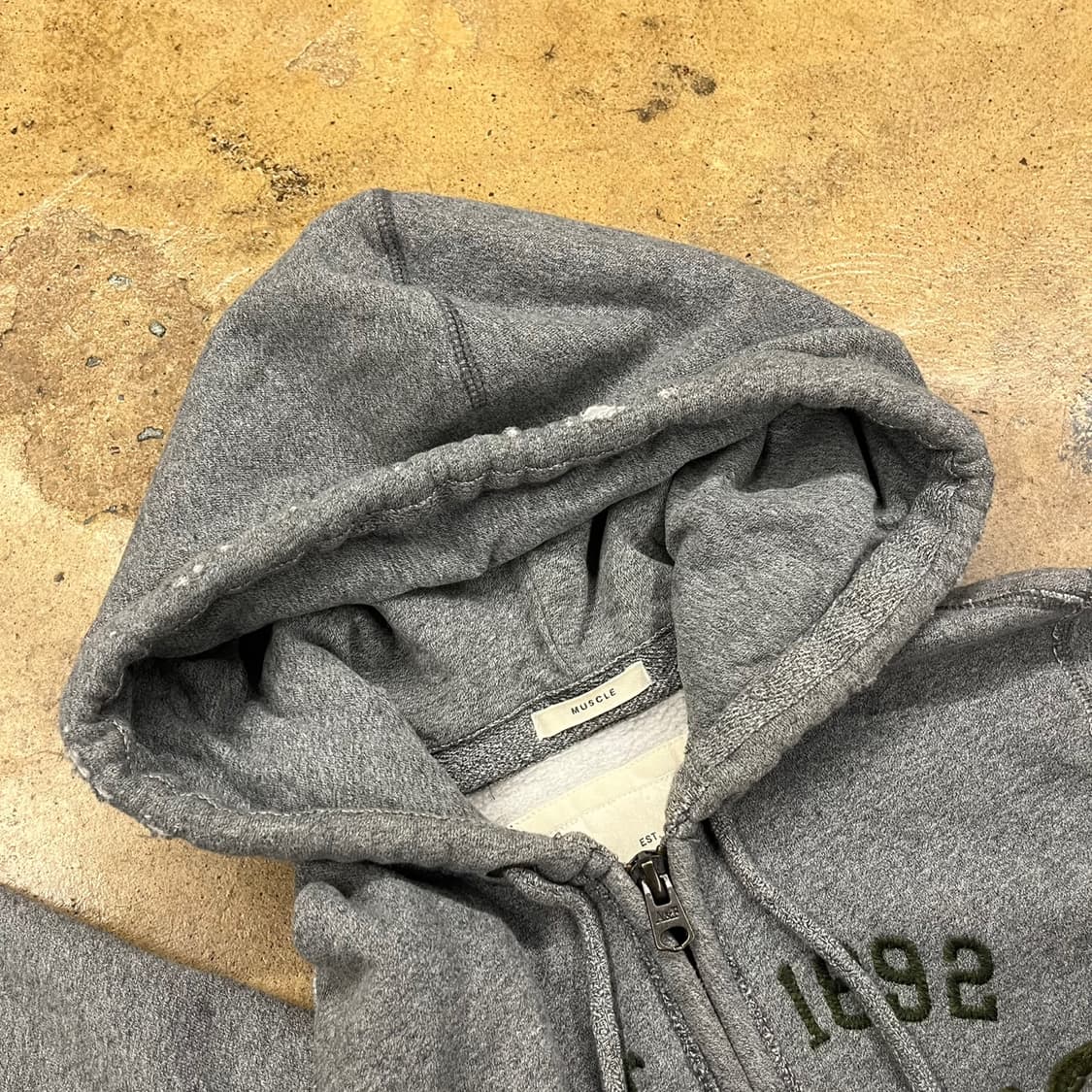 아베크롬비 그레이 카키 후드집업 상품이미지8