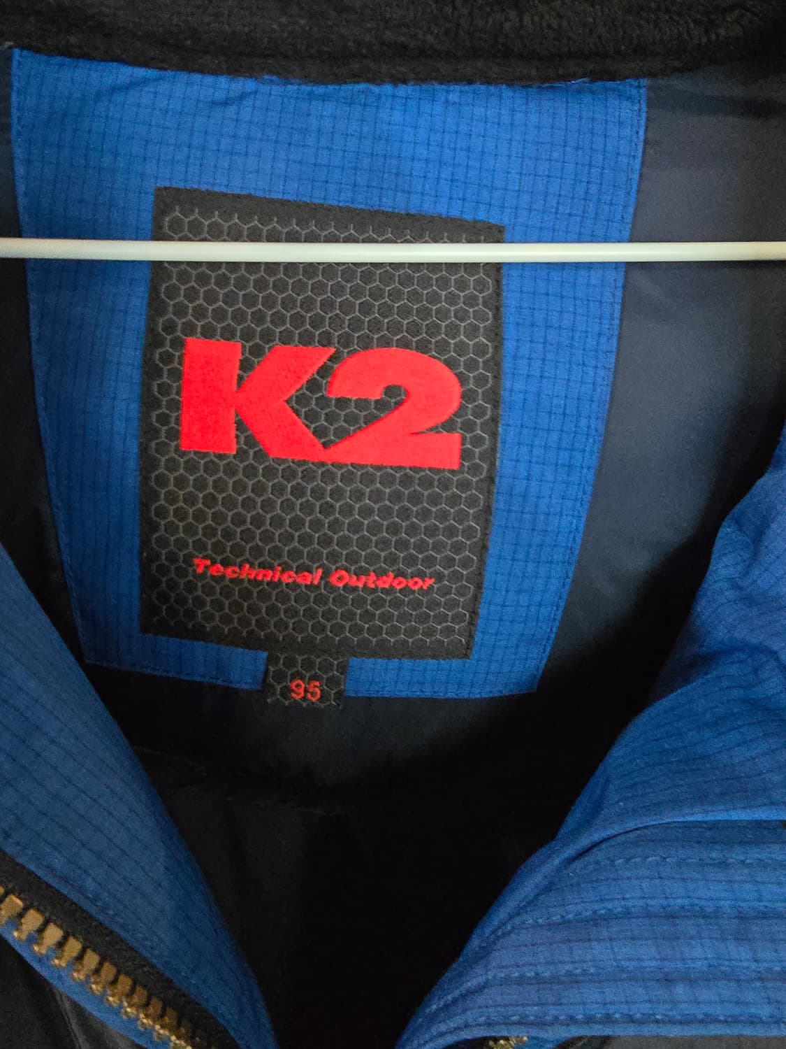 K2 블루/옐로우 오리털패딩 점퍼 상품이미지4