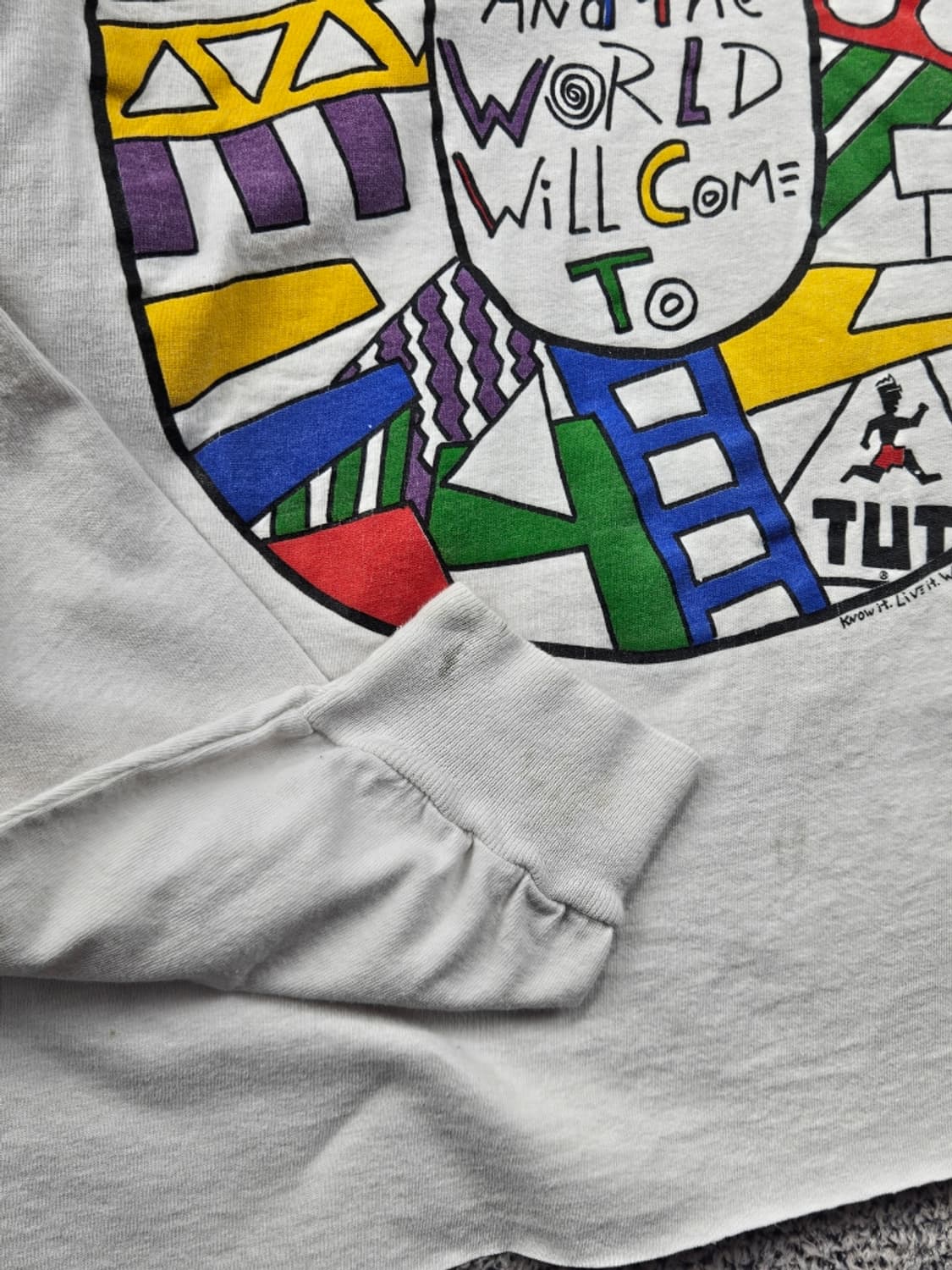 90's USA 시그널스포츠 롱슬리브 긴팔티셔츠 크롭 (L)/ 11816 상품이미지6