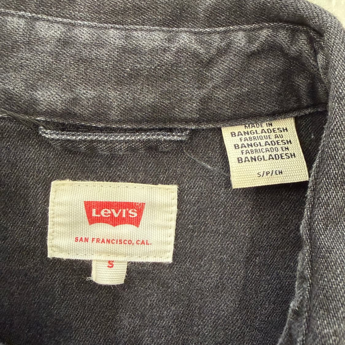 78. 리바이스 흑청데님셔츠 흑청셔츠 상품이미지3