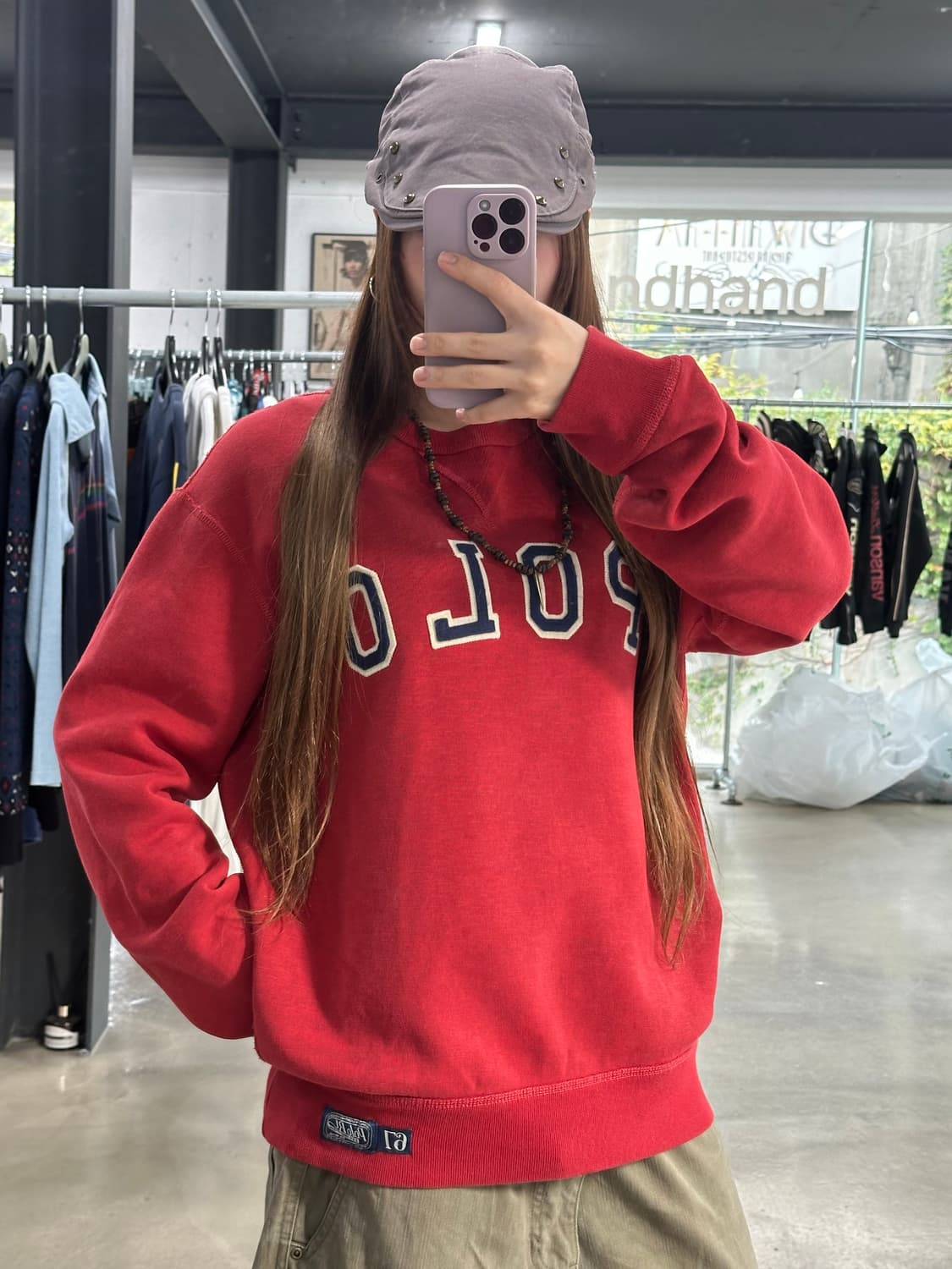폴로랄프로렌 QR택 스웻 맨투맨 상품이미지1