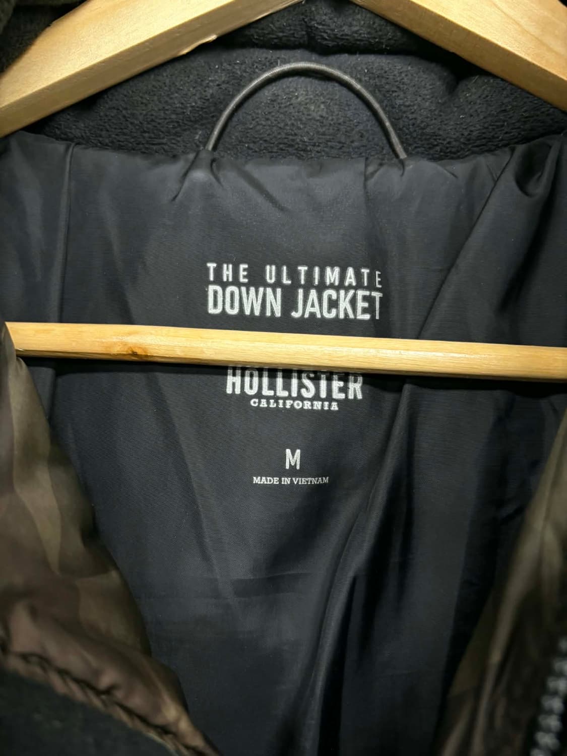 [M] 홀리스터 카모플라쥬 블록 다운 후드 패딩 상품이미지3