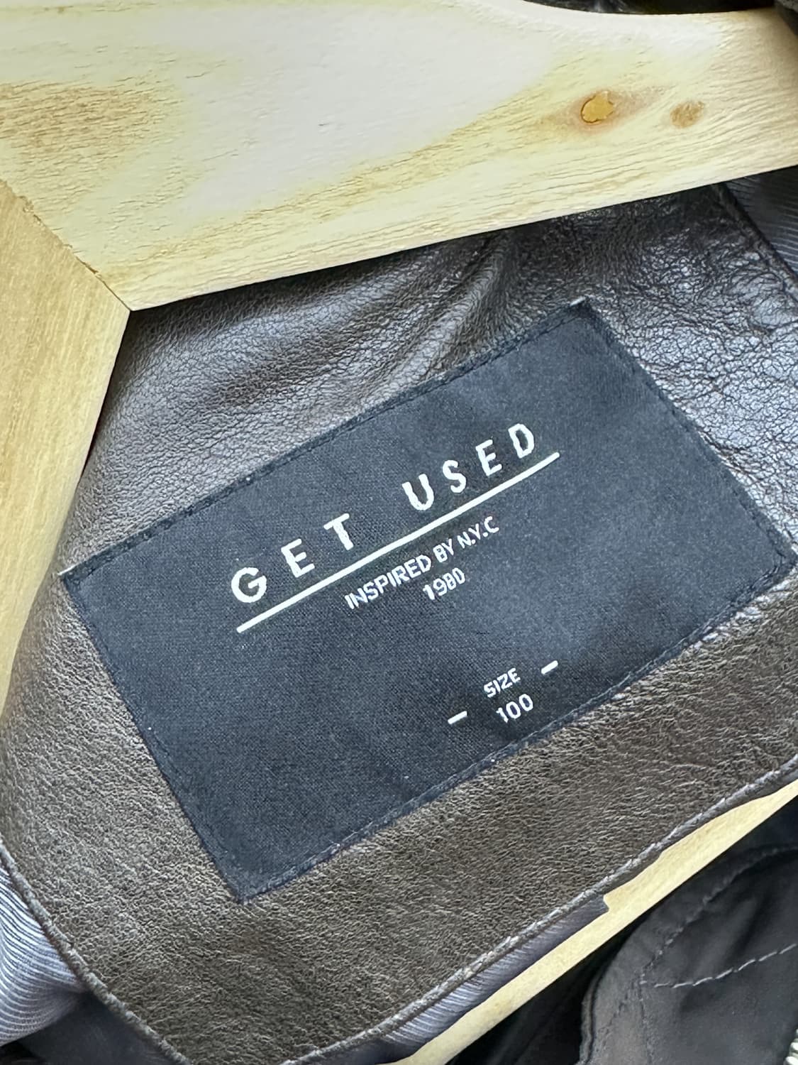 겟 유즈드 램 레더 바이커 집업 자켓 상품이미지4