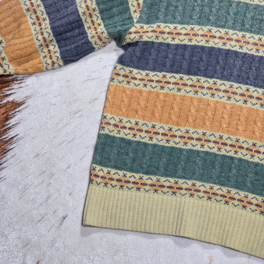 빈티지 노르딕 패턴 니트 상품이미지3