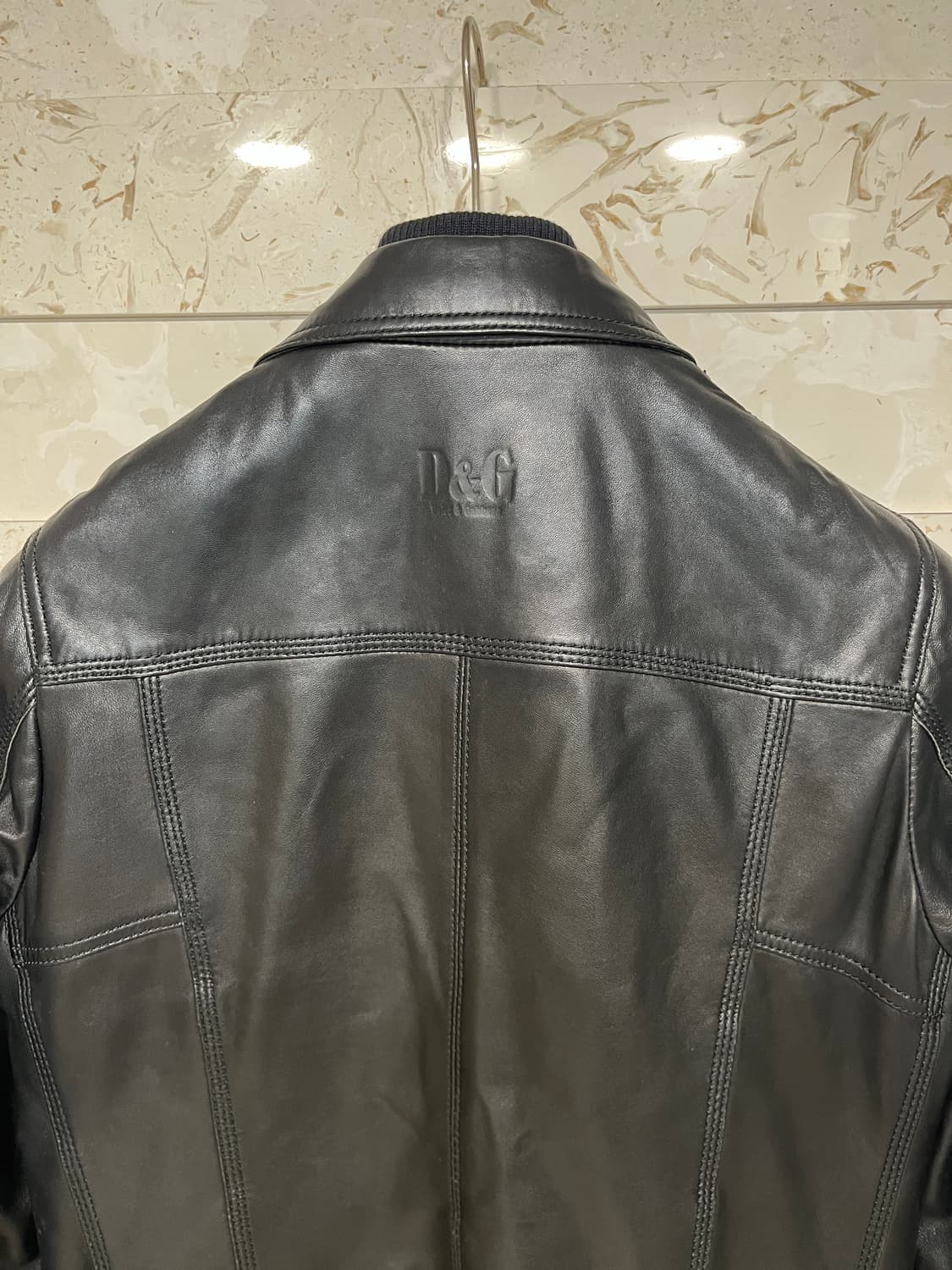 46) 돌체앤가바나 램스킨 레더자켓 상품이미지7