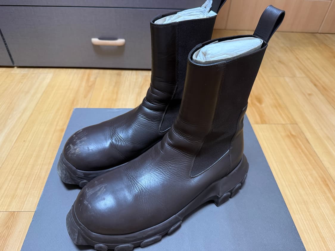 릭오웬스 트랙터 부츠 브라운 43 상품이미지1