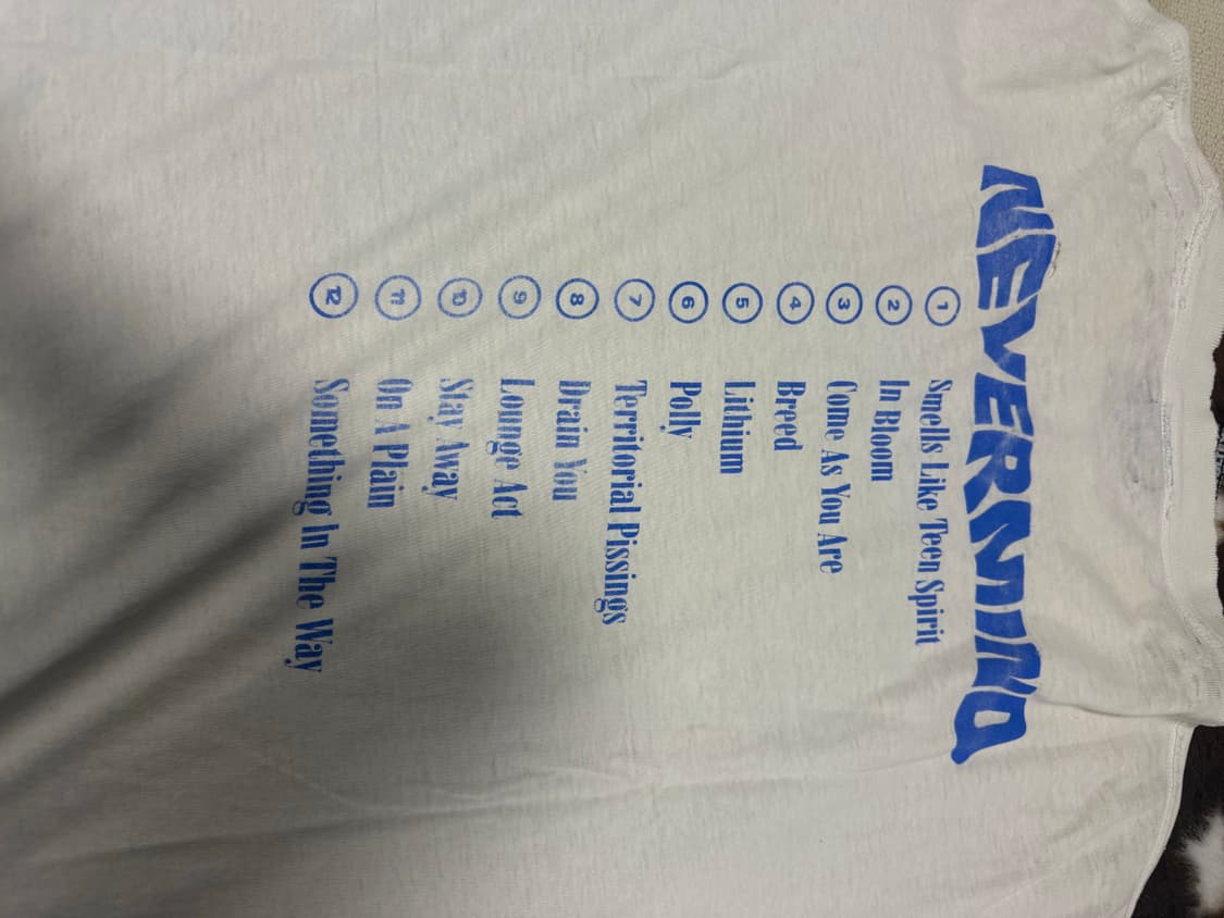 90s 너바나 네버마인드 반팔 상품이미지6