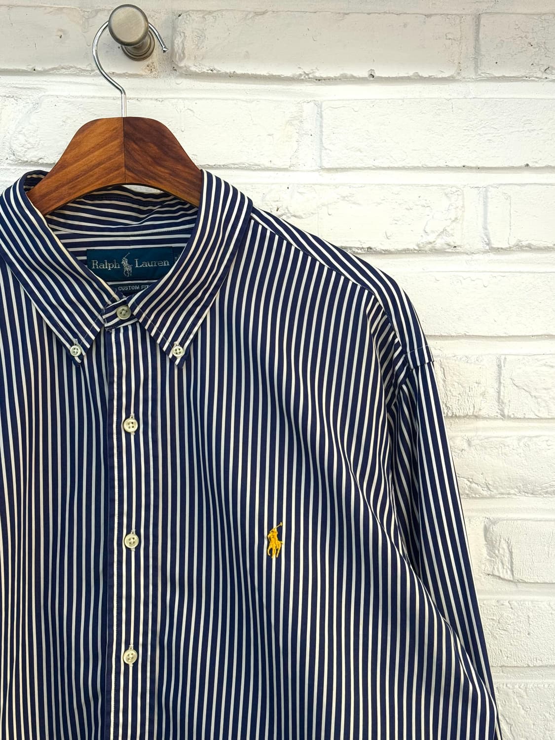 폴로 네이비 스트라이프 셔츠 상품이미지4