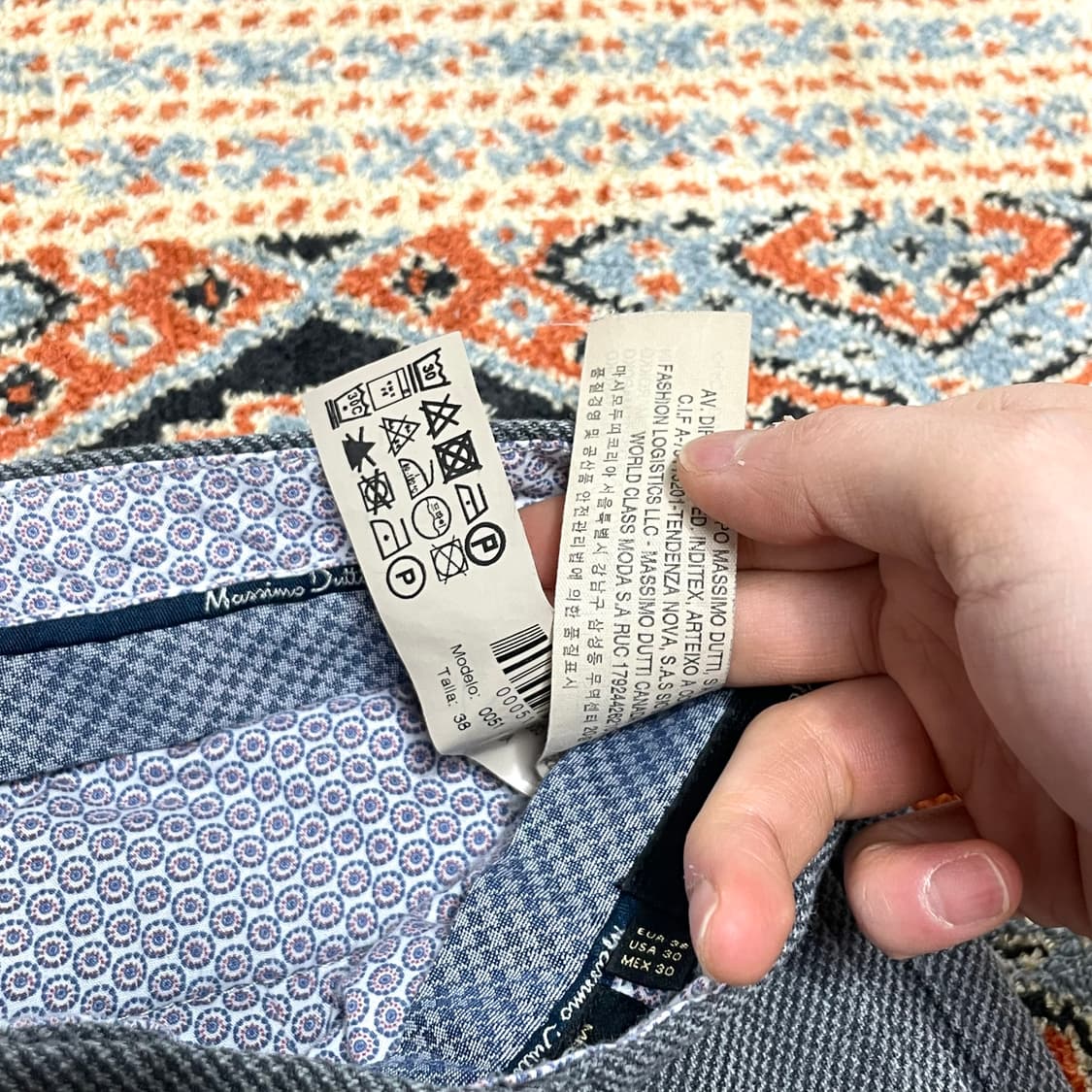 마시모두띠 그레이 슬랙스 호칭38 / 남성31 상품이미지3