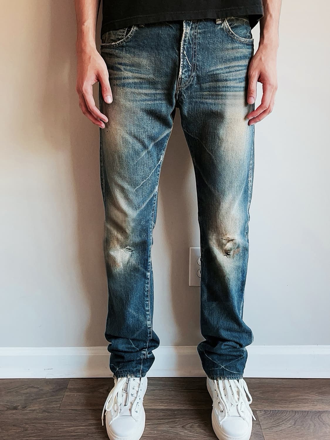 언더커버 04AW 번개 데님진 상품이미지1